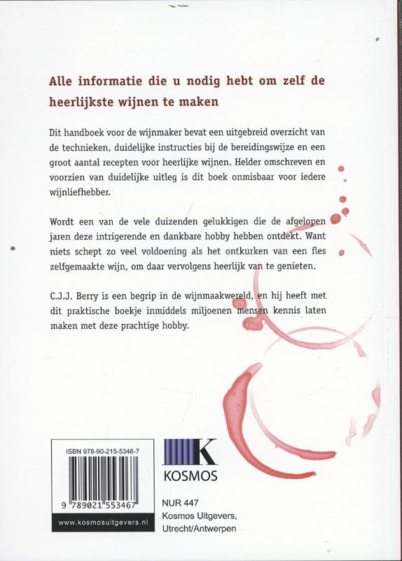 Zelf wijn maken achterkant