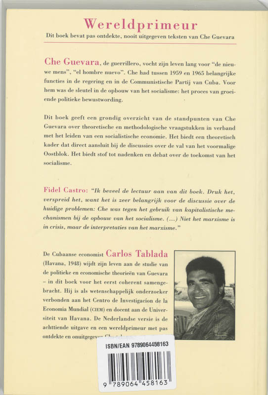 Het economisch denken van Che Guevara achterkant