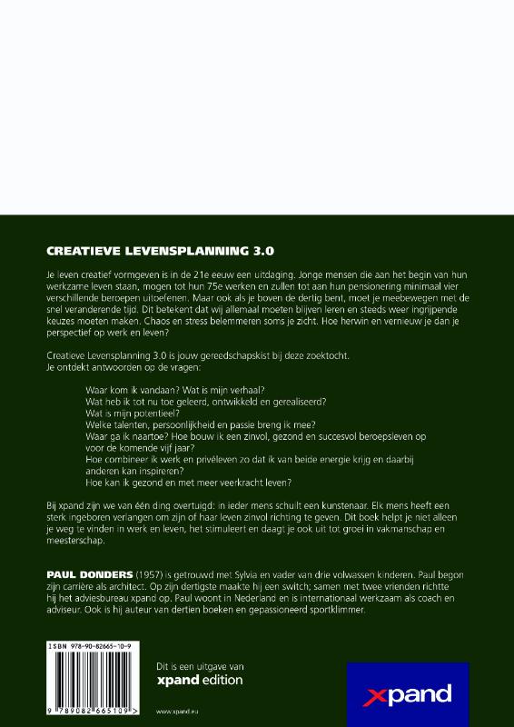 Creatieve Levensplanning 3.0 achterkant