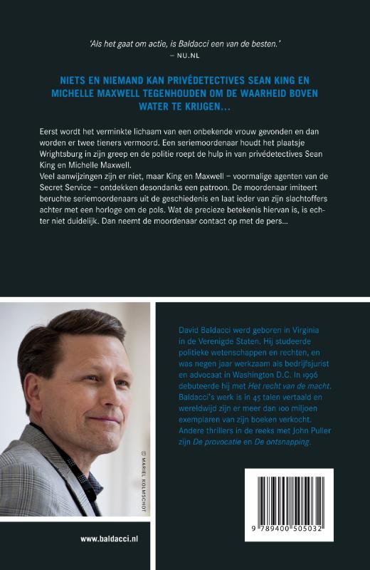 Het uur van de zonde / King & Maxwell / 2 achterkant