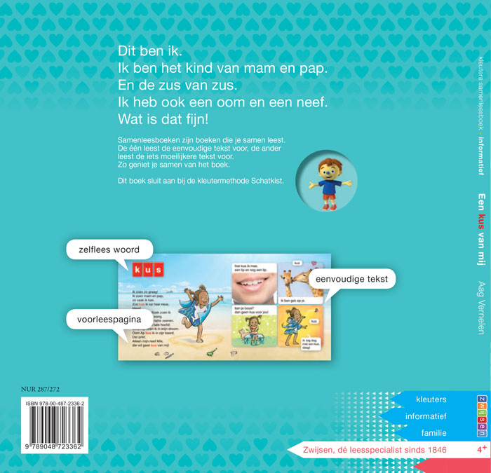 Een kus van mij / Kleuters samenleesboek achterkant