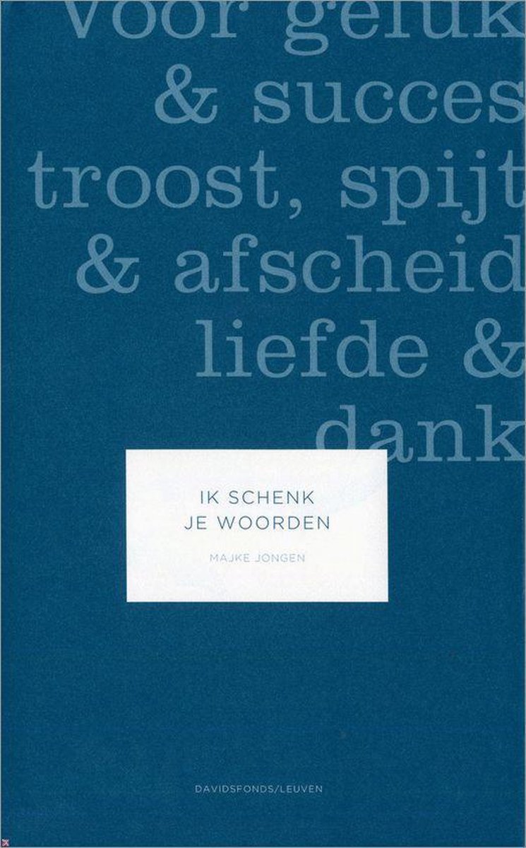 Ik Schenk Je Woorden