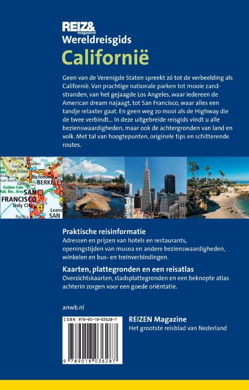 Californië / ANWB wereldreisgids achterkant