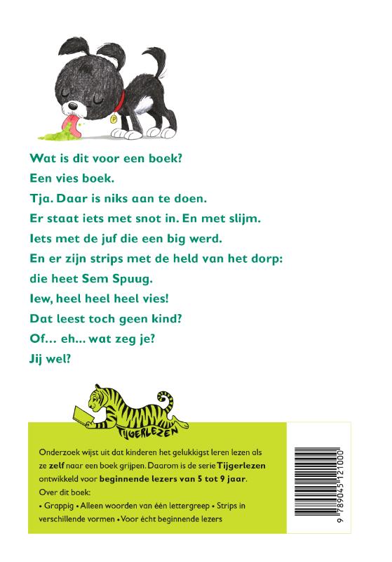 Heel heel heel vies boek / Tijgerlezen achterkant