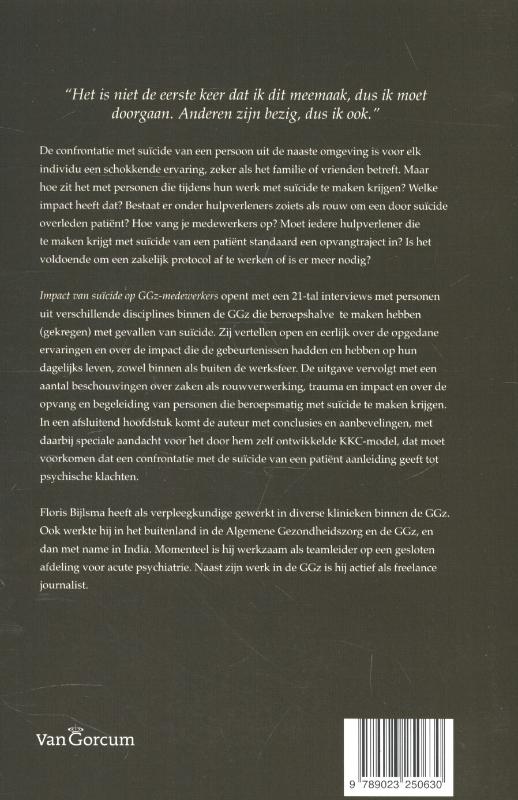 Impact van suicide op GGz-medewerkers achterkant