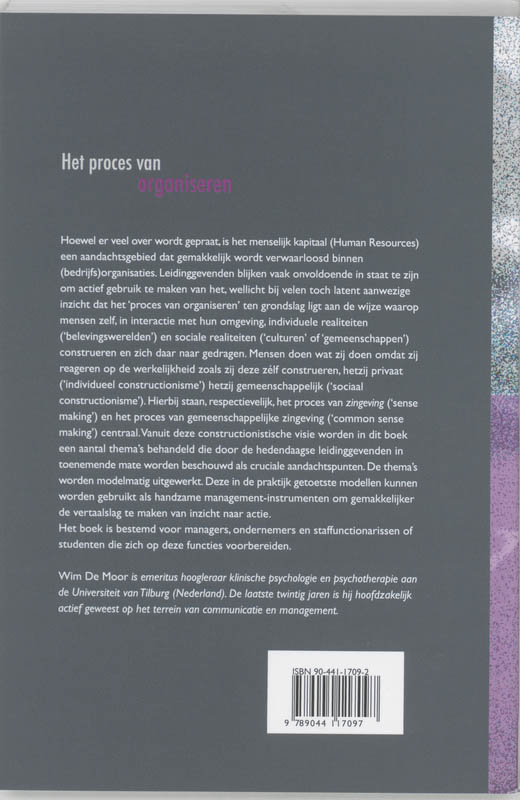 Het proces van organiseren achterkant