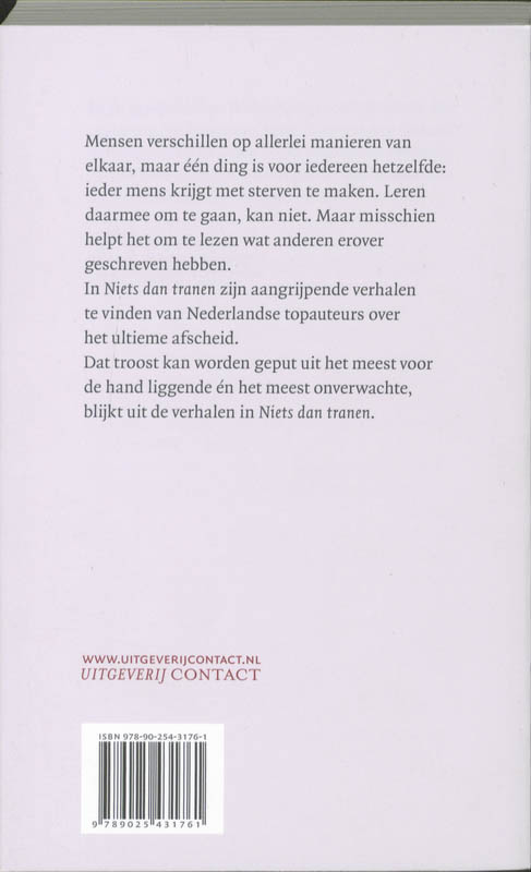 Niets dan tranen achterkant