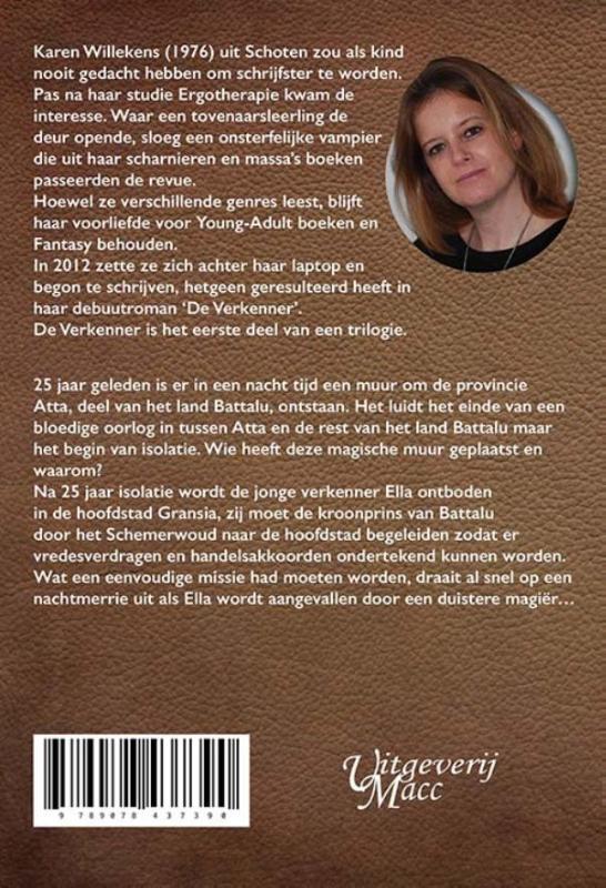 De Verkenner 1 -  De Verkenner Boek 1 achterkant