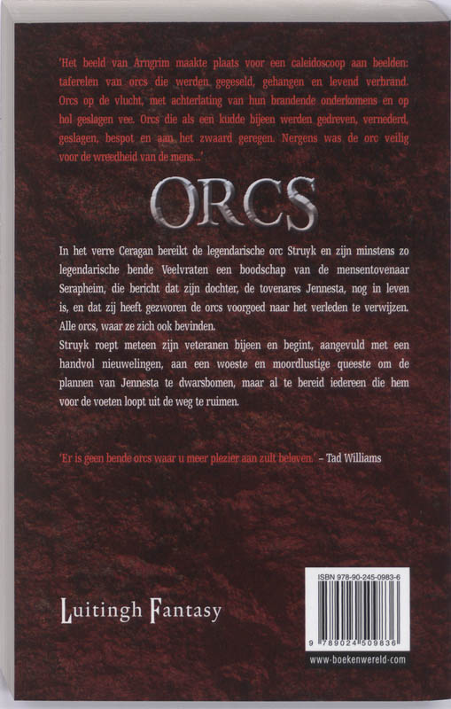 De wapens van de magie / Orcs Kwaad Bloed / 1 achterkant