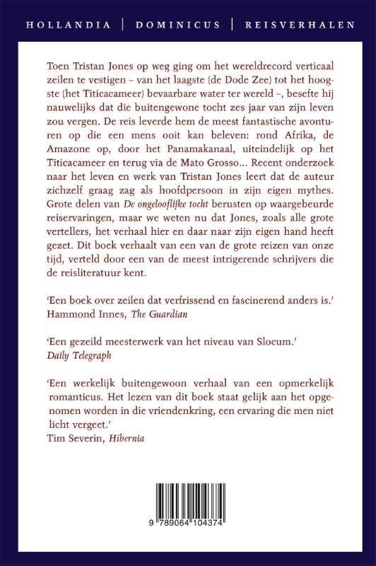 De ongelooflijke tocht / Hollandia reisverhalen achterkant