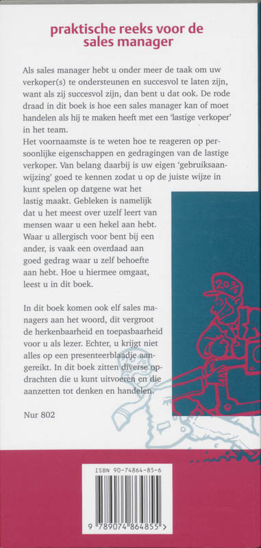 Sales memo's - Lastige Verkopers Managen achterkant