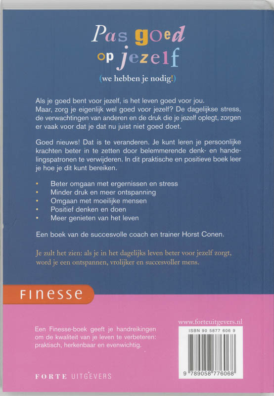 Pas goed op jezelf (we hebben je nodig!) / Finesse achterkant