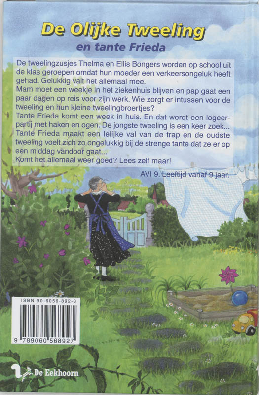 De olijke tweeling en tante Frieda achterkant