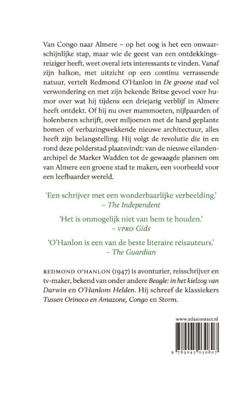 De groene stad achterkant