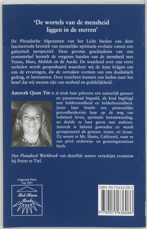 Menselijke evolutie in Pleiadisch perspectief achterkant