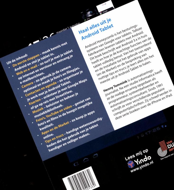 Ontdek de Android Tablet / Ontdek! achterkant