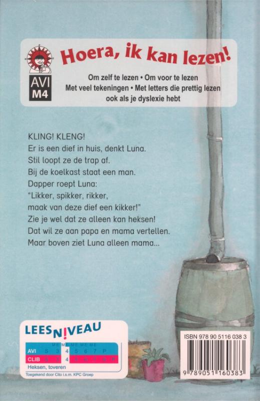 Luna en de kikker achterkant