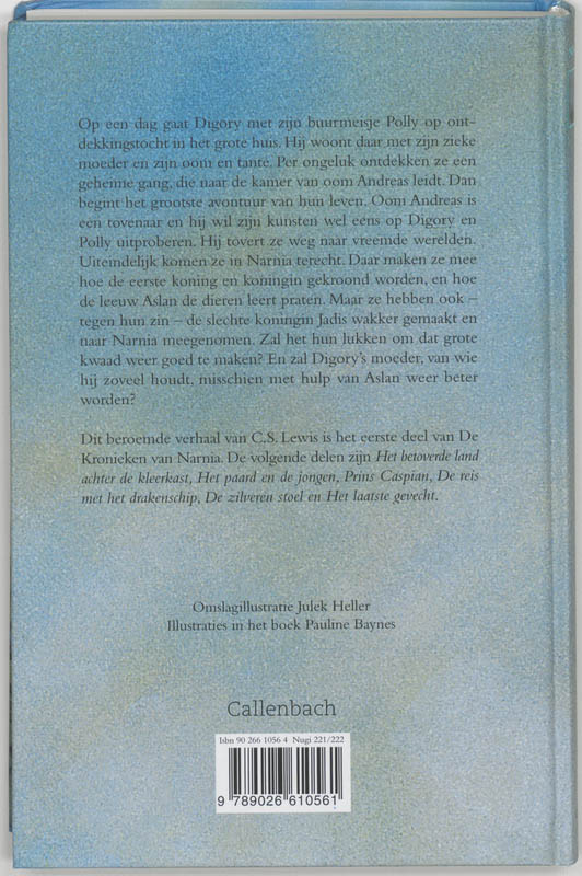 De kronieken van Narnia 1 -   Het neefje van de tovenaar achterkant