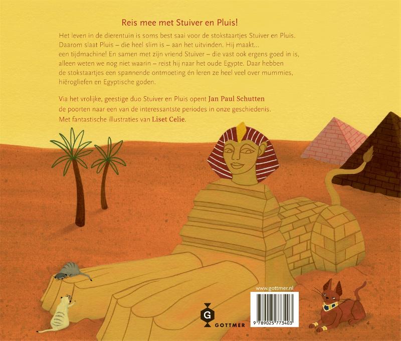 Stuiver en Pluis in het oude Egypte / Stuiver en Pluis achterkant