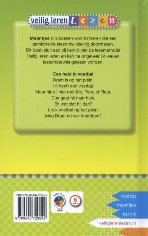 Een held in voetbal / AVI M3 / Veilig leren lezen achterkant