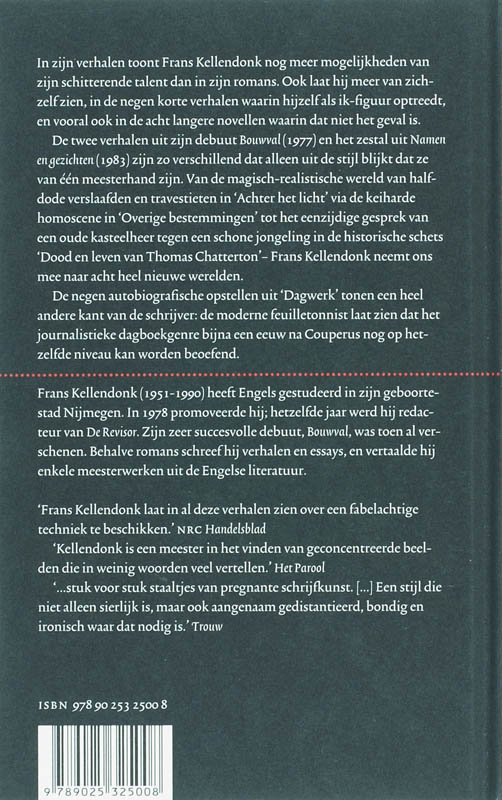 De Verhalen achterkant