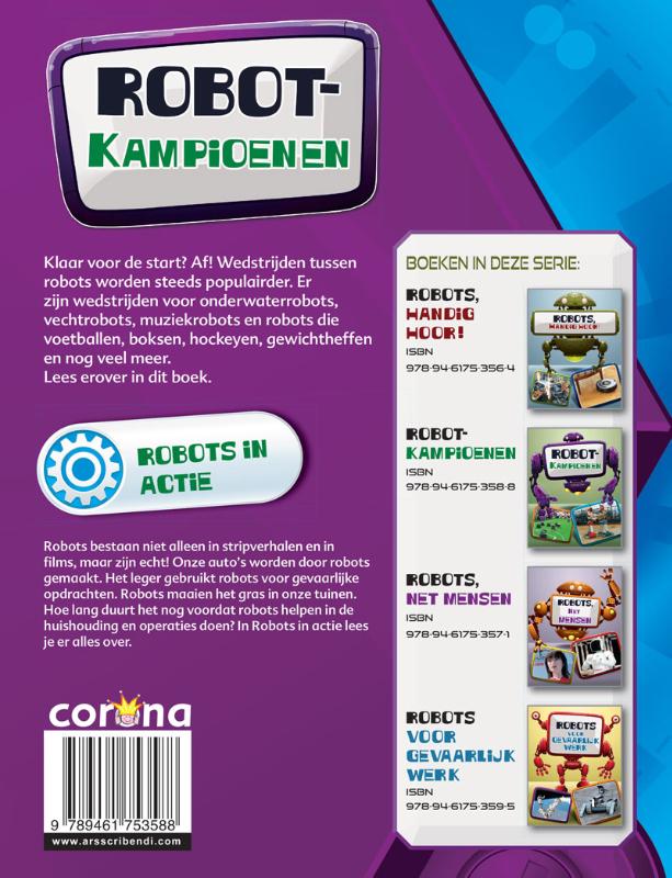 Robots in actie  -   Robots, kampioenen achterkant