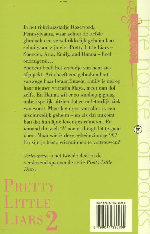 Vertrouwen / Pretty little liars / 2 achterkant