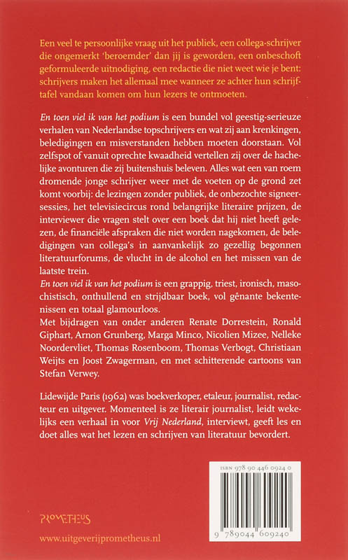 En Toen Viel Ik Van Het Podium achterkant