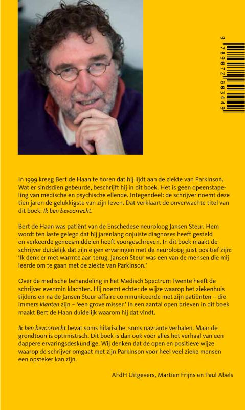 Ik ben bevoorrecht achterkant