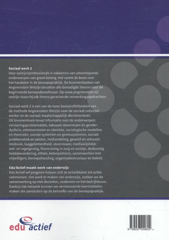 Sociaal werk 2 / Angerenstein Welzijn achterkant