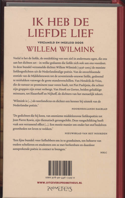 Ik Heb De Liefde Lief achterkant