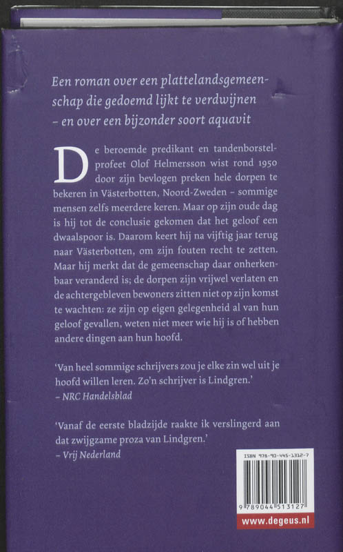 Norrlandse aquavit achterkant