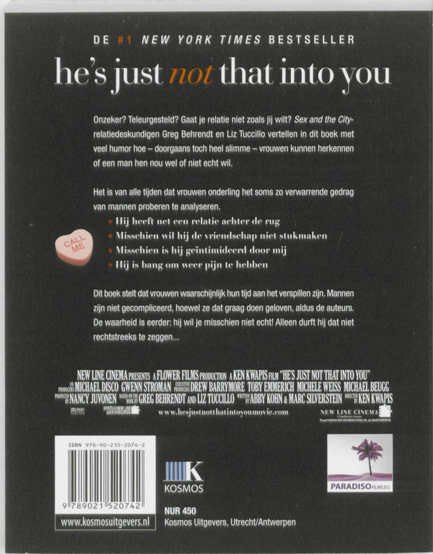 He's Just Not That Into You / Nederlandse Editie achterkant