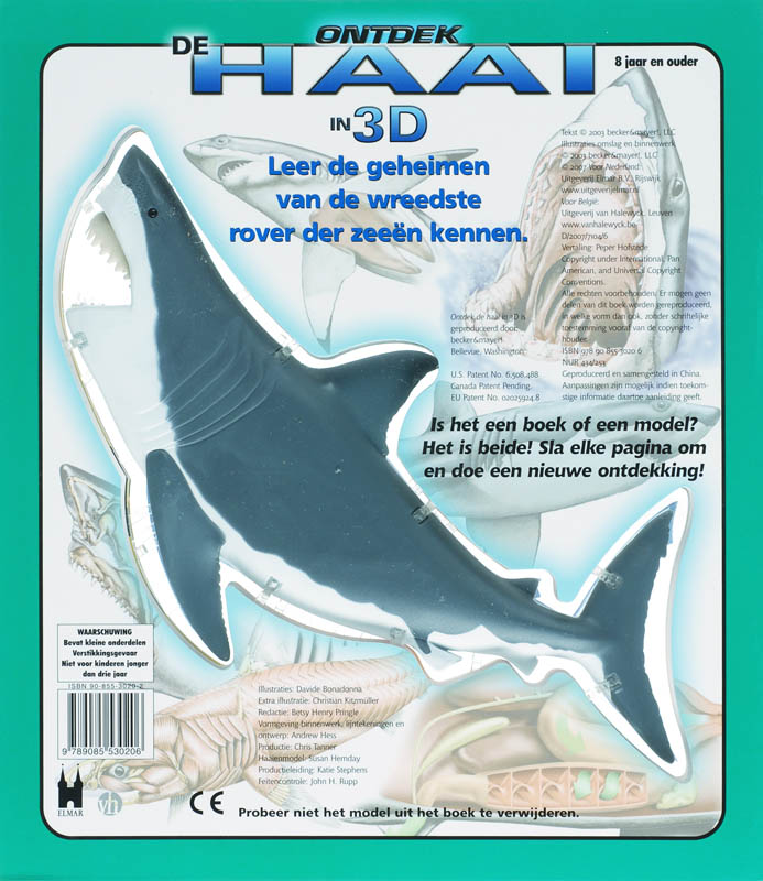 Ontdek De Haai In 3 D achterkant