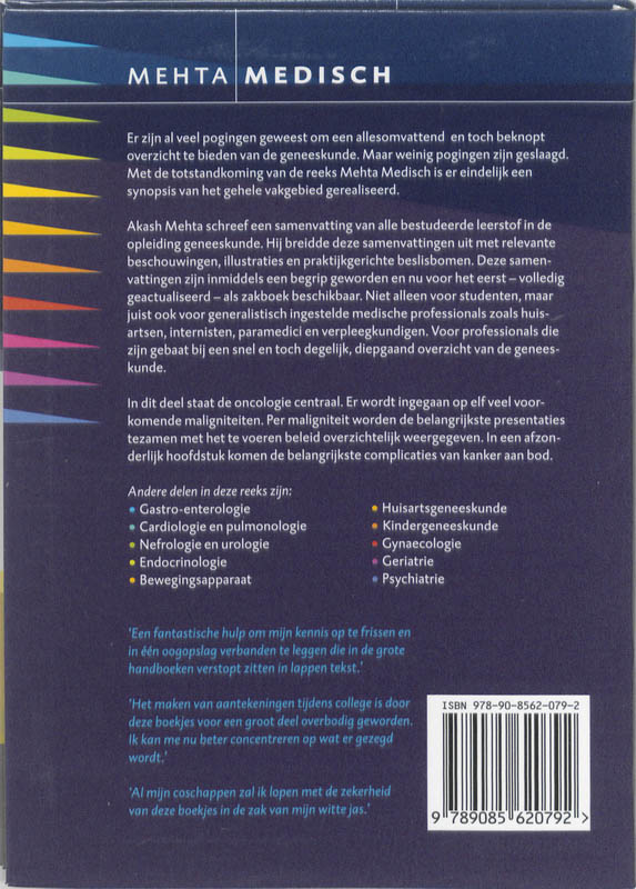 Oncologie / Mehta Medisch achterkant