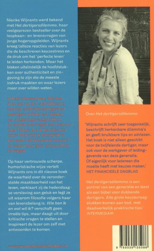 Wie ben ik en wat wil ik achterkant