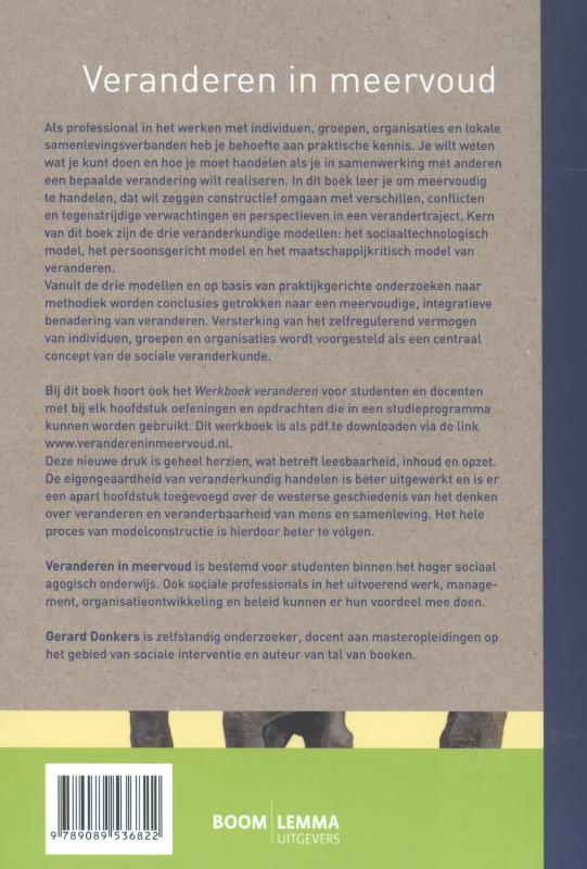 Veranderen in meervoud achterkant