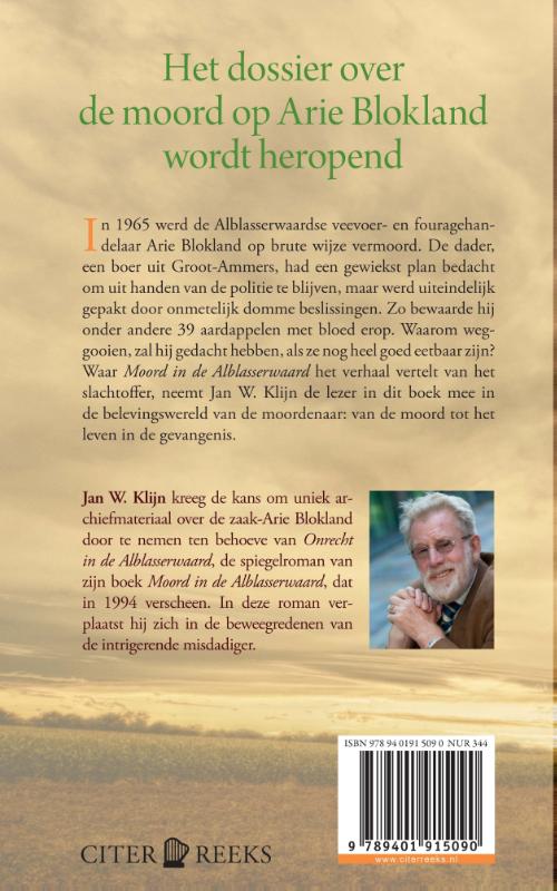 Onrecht in de Alblasserwaard achterkant