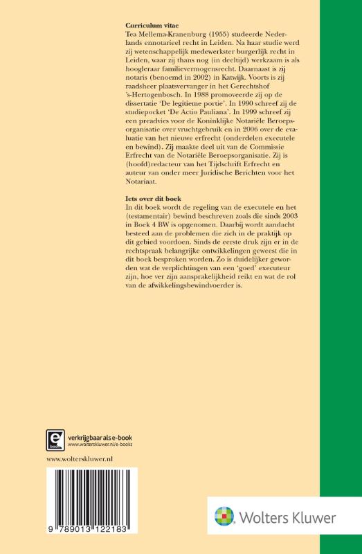 Executele en bewind achterkant