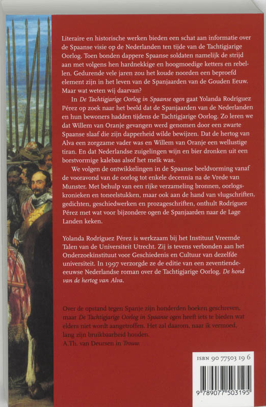 De Tachtigjarige Oorlog In Spaanse Ogen achterkant