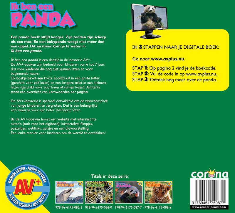 Panda / Ik ben een ... achterkant