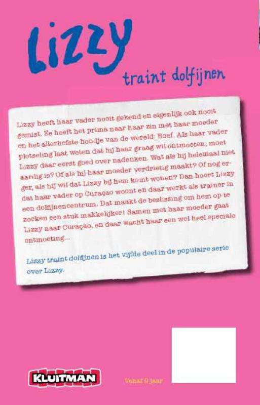 Lizzy  -   Lizzy traint dolfijnen achterkant