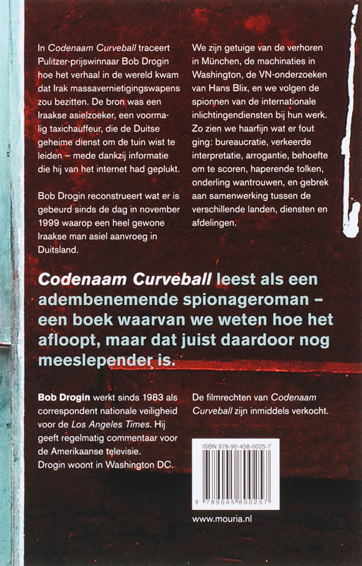 Codenaam Curveball achterkant