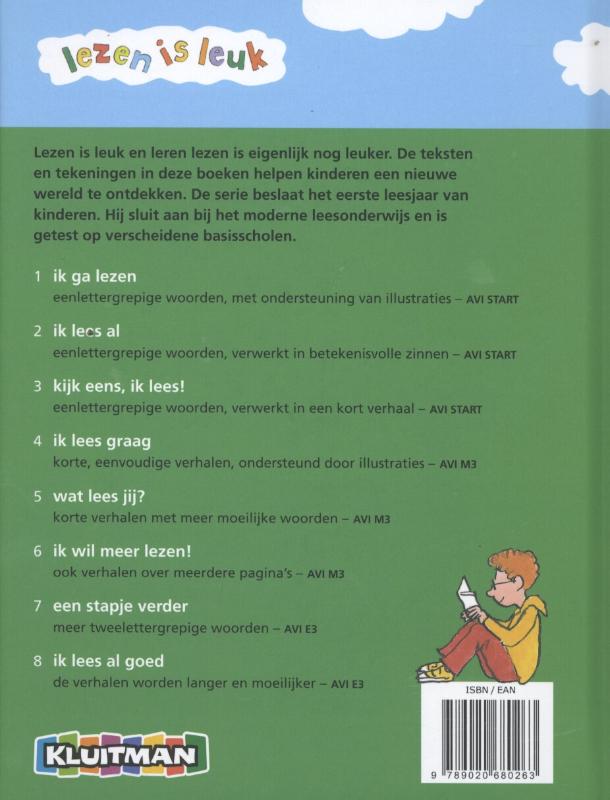 Ik wil meer lezen / Lezen is leuk achterkant