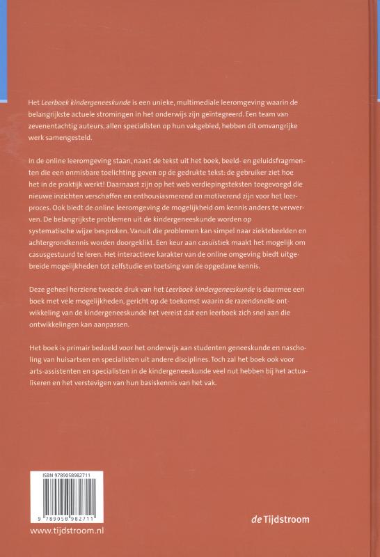 Leerboek kindergeneeskunde achterkant