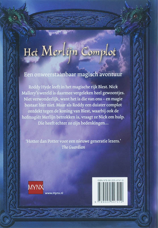 Het Merlijn Complot achterkant