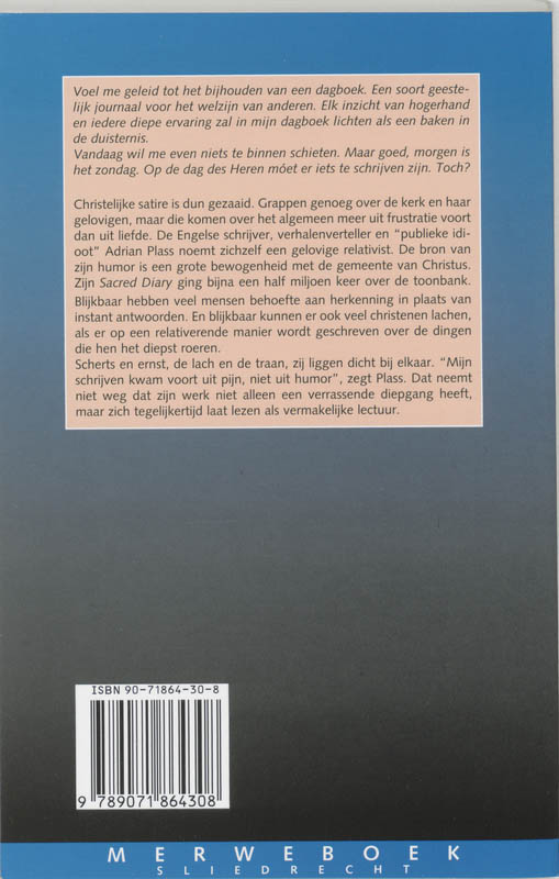 Gewijde Dagboek achterkant