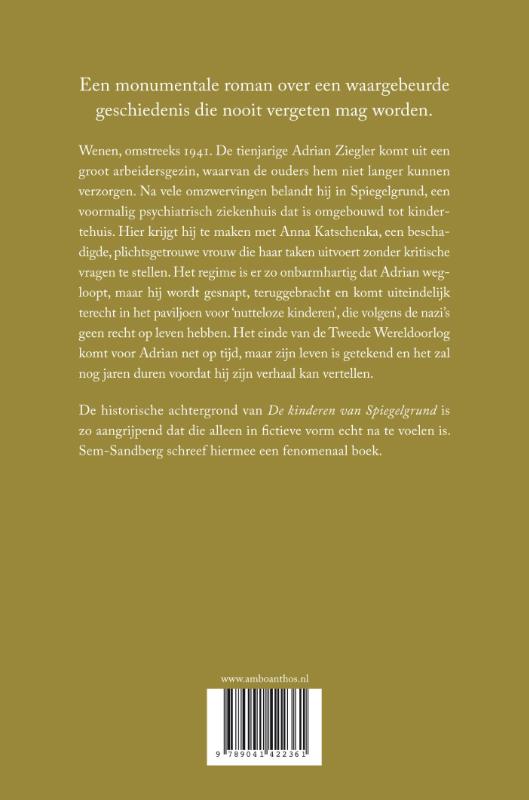 De kinderen van Spiegelgrund achterkant