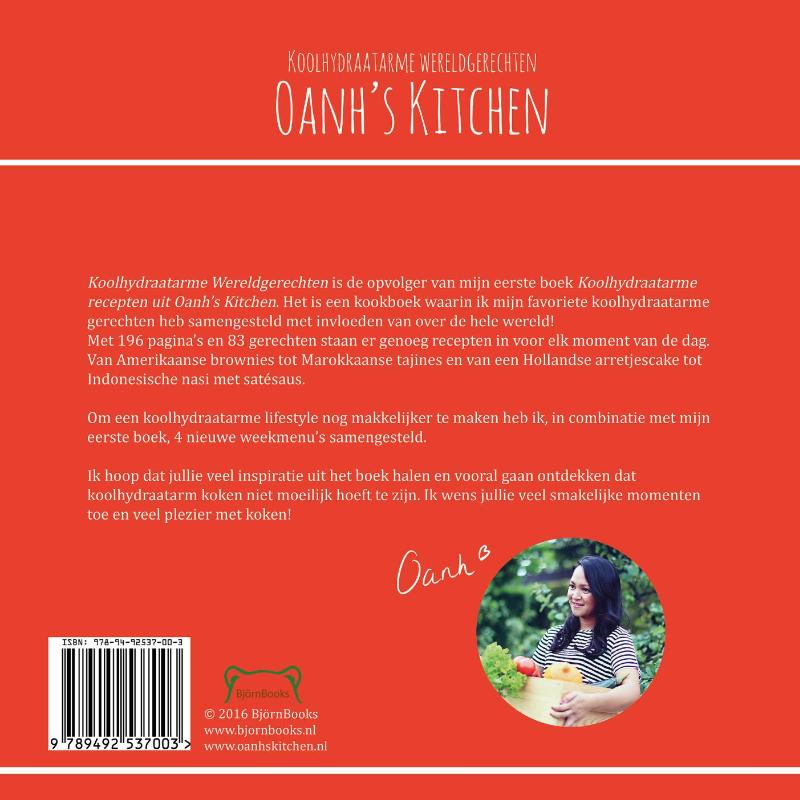 Koolhydraatarme Wereldgerechten / Oanh's Kitchen achterkant