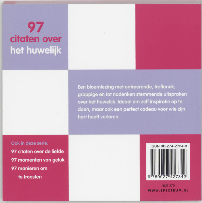 97 citaten over het huwelijk achterkant